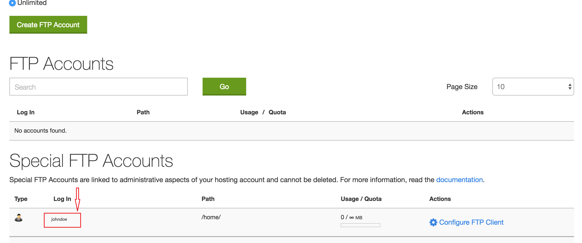 Get ssh username